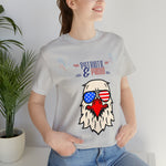 Patriotic and Proud Eagle 4th of July Short Sleeve T-Shirt