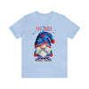 Home of the Brave Patriotic Gnome 4th of July Short Sleeve T-Shirt