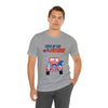 Fired Up for Freedom Gnomes and Trucks 4th of July Short Sleeve T-Shirt