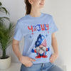Thumbs Up Patriotic Gnome Celebrating the 4th of July Short Sleeve T-Shirt