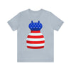 Patriotic Red, White and Blue Formal Dress 4th of July Short Sleeve T-Shirt