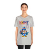 Home is Where the Heart Is Patriotic Eagle 4th of July Short Sleeve T-Shirt