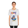 Home is Where the Heart Is Patriotic Eagle 4th of July Short Sleeve T-Shirt