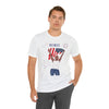 The Joy of Being Patriotic Lady Celebrating the Land of the Free 4th of July Short Sleeve T-Shirt