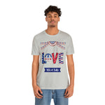 4th of July Love Short Sleeve T-Shirt