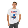 Home is Where the Heart Is Patriotic Eagle 4th of July Short Sleeve T-Shirt