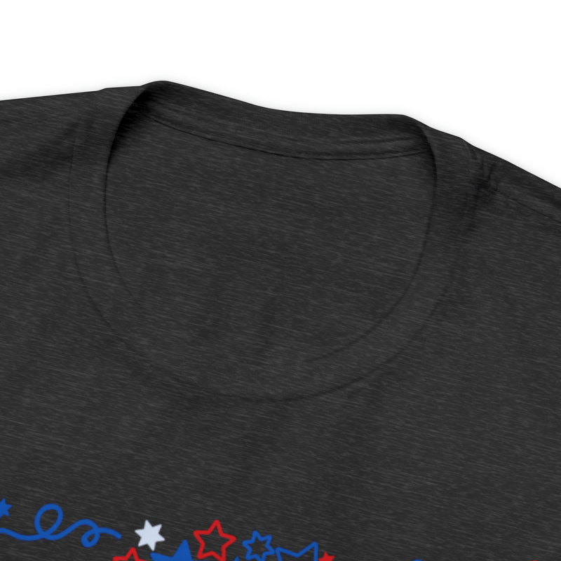 Celebrating 4th of July Patriotic Girls Short Sleeve T-Shirt