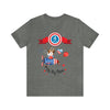 Oh My Stars! Chipmunk and Fireworks 4th of July Short Sleeve T-Shirt