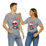 4th of July Little Cool Patriotic Eagle 4th of July Short Sleeve T-Shirt