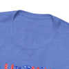 Patriotic Gnome Showing Love on the 4th of July Short Sleeve T-Shirt