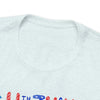 Patriotic Gnome Showing Love on the 4th of July Short Sleeve T-Shirt