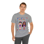 Celebrating 4th of July Patriotic Girls Short Sleeve T-Shirt