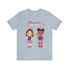 Celebrate With Us Patriotic Girls 4th of July Short Sleeve T-Shirt