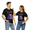 Patriotic Red, White and Blue Sweater T-shirt for the 4th of July Short Sleeve T-Shirt
