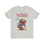 Cool Patriotic Little Bird on the 4th of July Short Sleeve T-Shirt