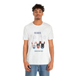 Adorable Patriotic Bunnies Celebrating the 4th of July Short Sleeve T-Shirt