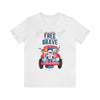 Land of the Free Home of the Brave Bears and Trucks 4th of July Short Sleeve T-Shirt