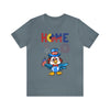 Home is Where the Heart Is Patriotic Eagle 4th of July Short Sleeve T-Shirt