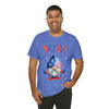 Thumbs Up Patriotic Gnome Celebrating the 4th of July Short Sleeve T-Shirt