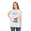 Happy Independence Day Red, White and Blue Cowboy Boots 4th of July Short Sleeve T-Shirt