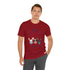 Adorable Patriotic Bunnies Celebrating the 4th of July Short Sleeve T-Shirt