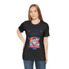 Land of the Free Home of the Brave Bears and Trucks 4th of July Short Sleeve T-Shirt