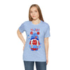 Patriotic Gnome Celebrating the 4th of July Short Sleeve T-Shirt