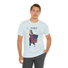 Let's Be Patriotic Flags and Fireworks Lady 4th of July Short Sleeve T-Shirt