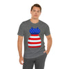 Patriotic Red, White and Blue Formal Dress 4th of July Short Sleeve T-Shirt