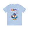 Home is Where the Heart Is Patriotic Eagle 4th of July Short Sleeve T-Shirt