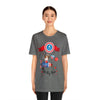 Oh My Stars! Chipmunk and Fireworks 4th of July Short Sleeve T-Shirt