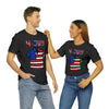 Patriotic Red, White and Blue Casual Shirt 4th of July Short Sleeve T-Shirt