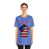 Patriotic Red, White and Blue Casual Shirt 4th of July Short Sleeve T-Shirt