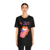Patriotic Lips Being Funny on the 4th of July Short Sleeve T-Shirt