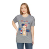 Mother Giraffe Happy 4th of July Short Sleeve T-Shirt