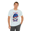 Home of the Brave Patriotic Gnome 4th of July Short Sleeve T-Shirt