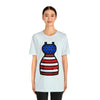 Patriotic Red, White and Blue Lady Casual Dress 4th of July Short Sleeve T-Shirt
