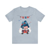 USA Patriotic Gnome Celebrating the 4th of July Short Sleeve T-Shirt