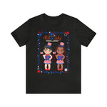 Celebrating 4th of July Patriotic Girls Short Sleeve T-Shirt