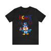 Home is Where the Heart Is Patriotic Eagle 4th of July Short Sleeve T-Shirt