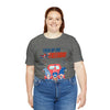 Fired Up for Freedom Gnomes and Trucks 4th of July Short Sleeve T-Shirt