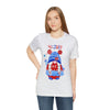 Patriotic Gnome Celebrating the 4th of July Short Sleeve T-Shirt