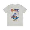Home is Where the Heart Is Patriotic Eagle 4th of July Short Sleeve T-Shirt