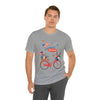 Celebrate Freedom Bike Ride Patriotic 4th of July Short Sleeve T-Shirt