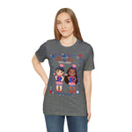 Celebrating 4th of July Patriotic Girls Short Sleeve T-Shirt