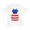 Patriotic Red, White and Blue Formal Dress 4th of July Short Sleeve T-Shirt
