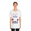 Land of the Free Gnomes Celebrating the 4th of July Short Sleeve T-Shirt