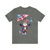 Mother Moo Patriotic USA Cow 4th of July Short Sleeve T-Shirt