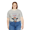 Mother Moo Cow Patriotic 4th of July Short Sleeve T-Shirt