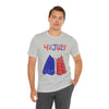 Patriotic Red, White and Blue Sweater T-shirt for the 4th of July Short Sleeve T-Shirt